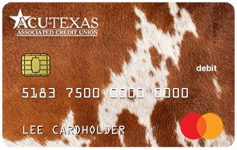 Debit-Fun-Cow-Pattern-Brown