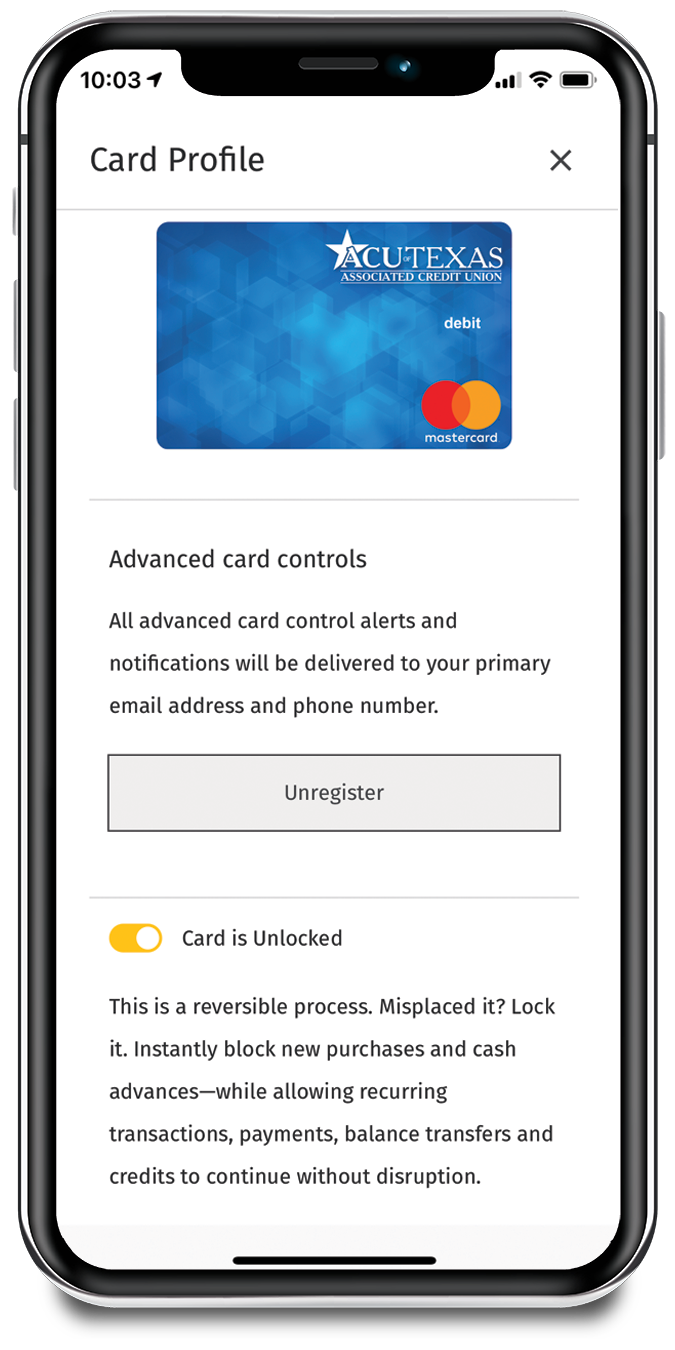 Mobile App Lock Card Screenshot